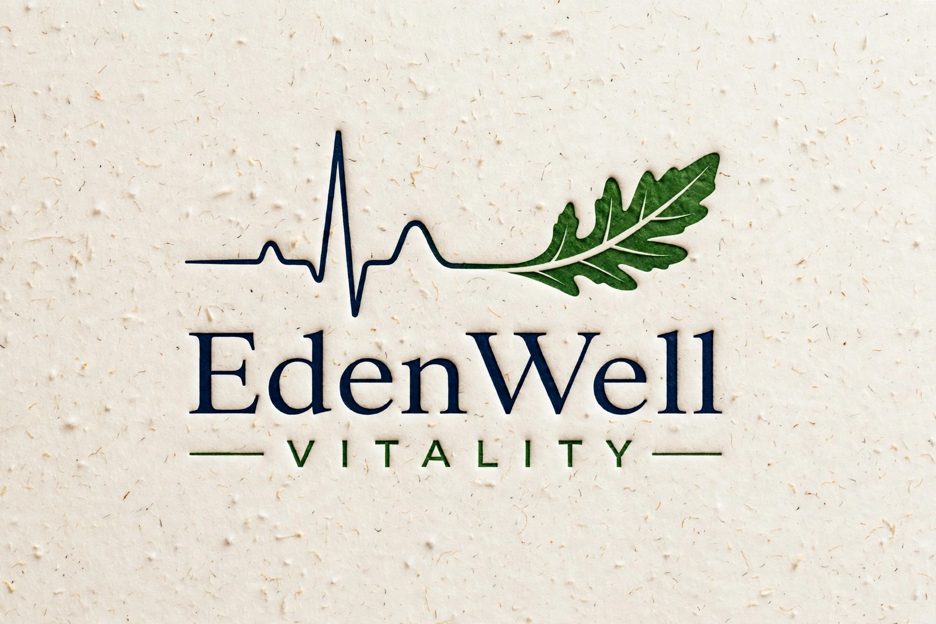 EdenWell VITALITY - EKG to oak leaf mark
